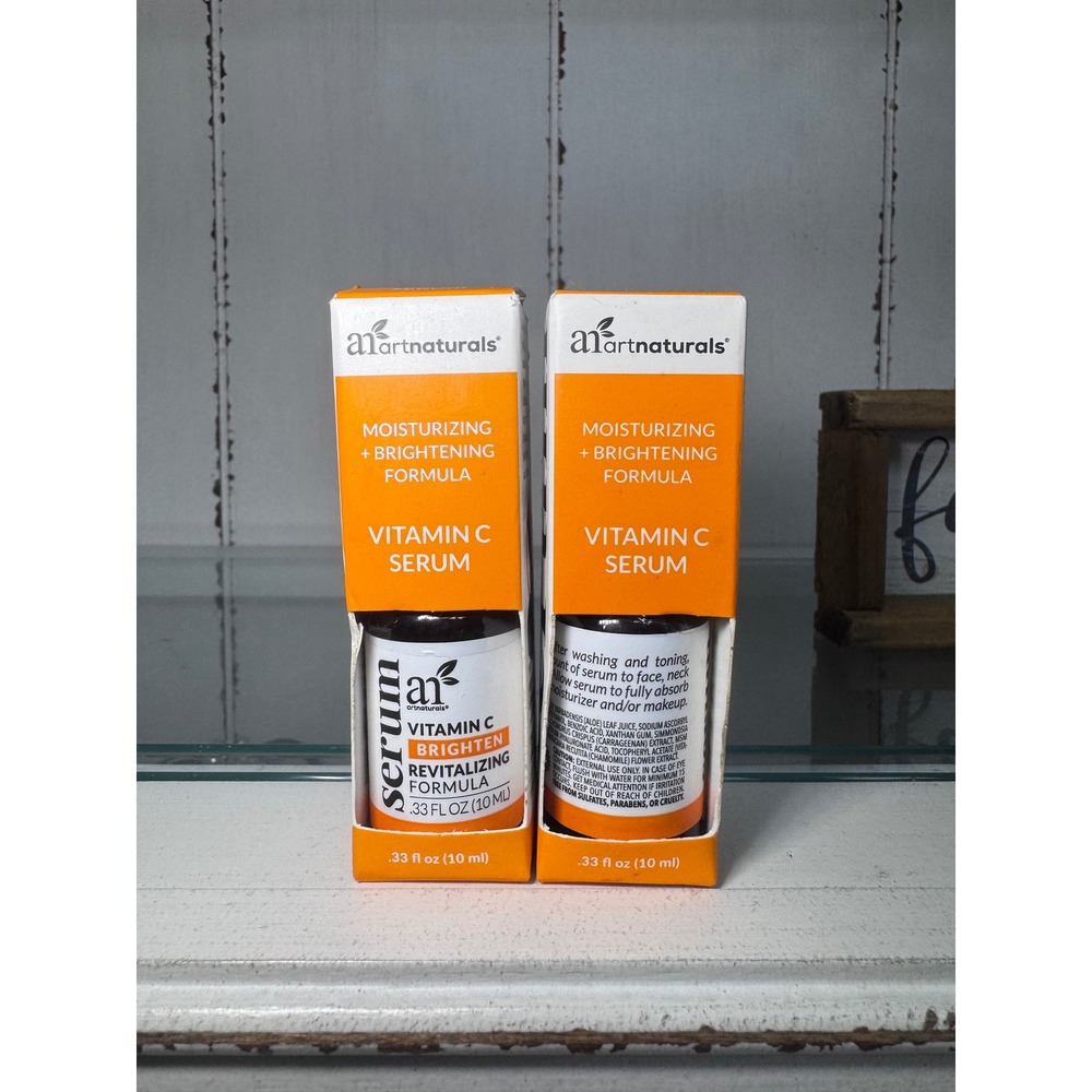 ArtNaturals Vitamin C Serum Moisturizing Brightening Formula 2 Pack 0.33oz Each